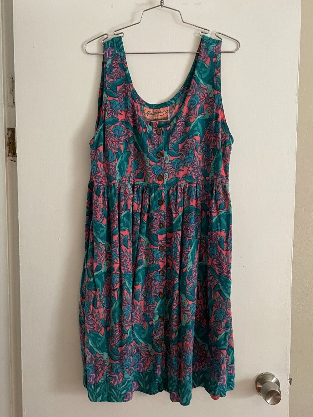 Hawaiian Dress w/ Pockets  -  Kitsch Stoned Turtles